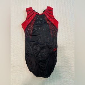 GK Red Burst Practice Leotard